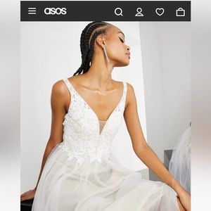 BRAND NEW ASOS wedding dress. Size 16